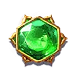 Genie's Gem Bonanza - Green Gem Symbol