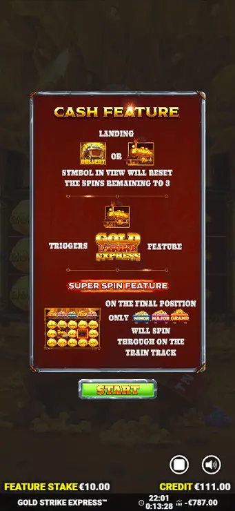 Gold Strike Express - Mobile Bonus