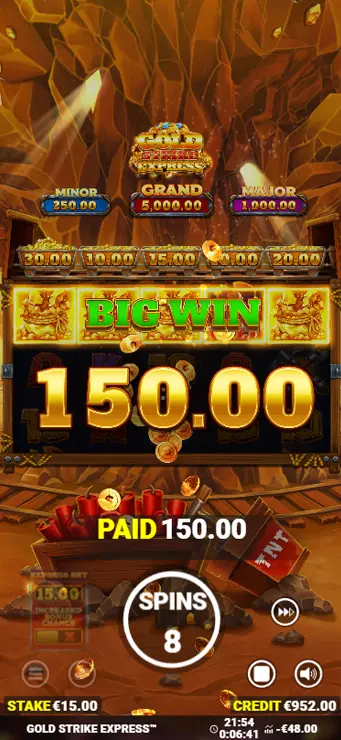 Gold Strike Express - Mobile Win