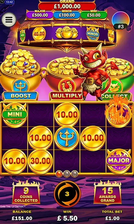 Gold Trio: Lil' Demon - Mobile Bonus Game