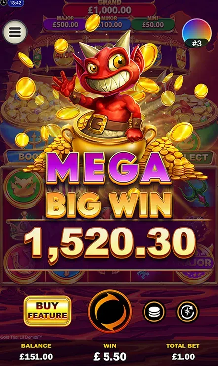 Gold Trio: Lil' Demon - Mobile Simple Win