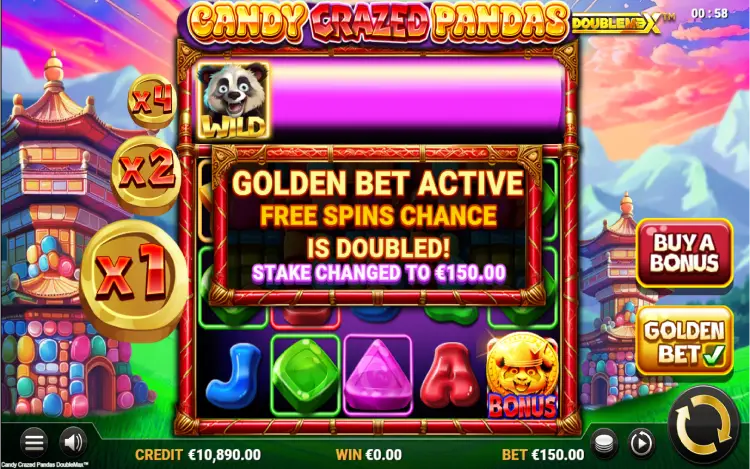 Candy Crazed Pandas DoubleMax - Golden Bet