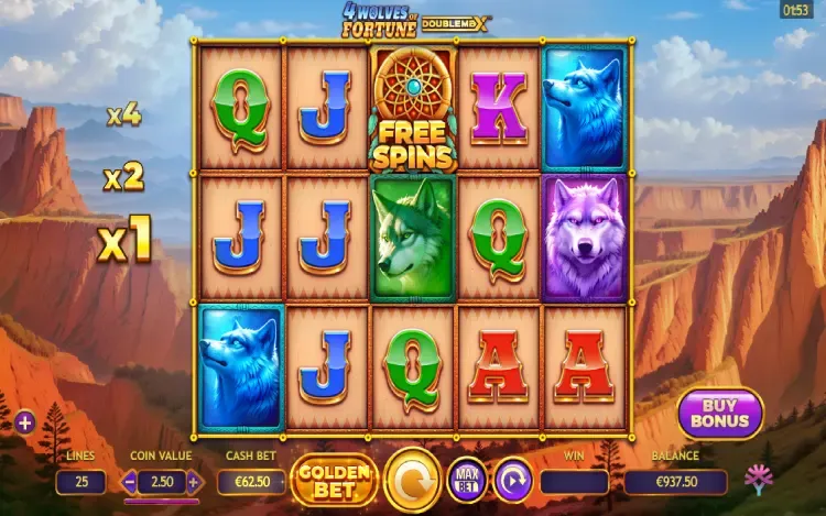 4 Wolves of Fortune - Golden Bet