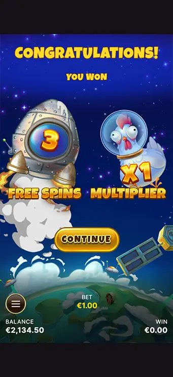 Golden Egg Invaders - Mobile Bonus Game