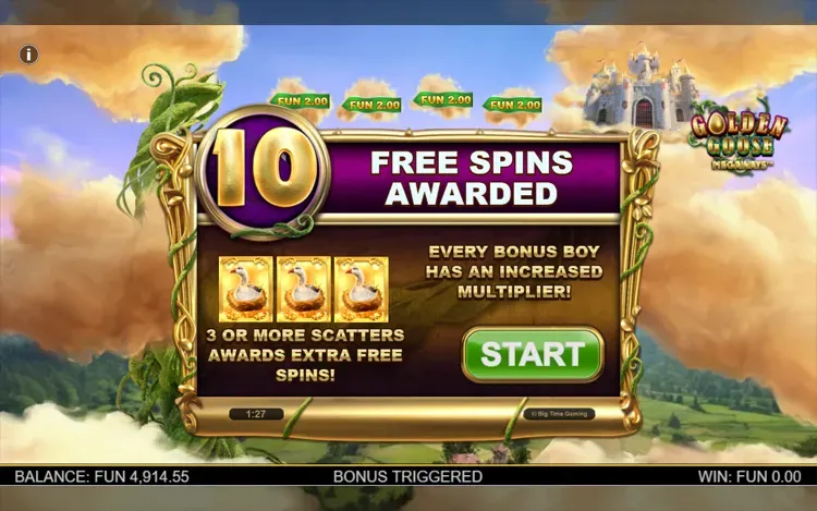 Golden Goose Megaways - Free Spins