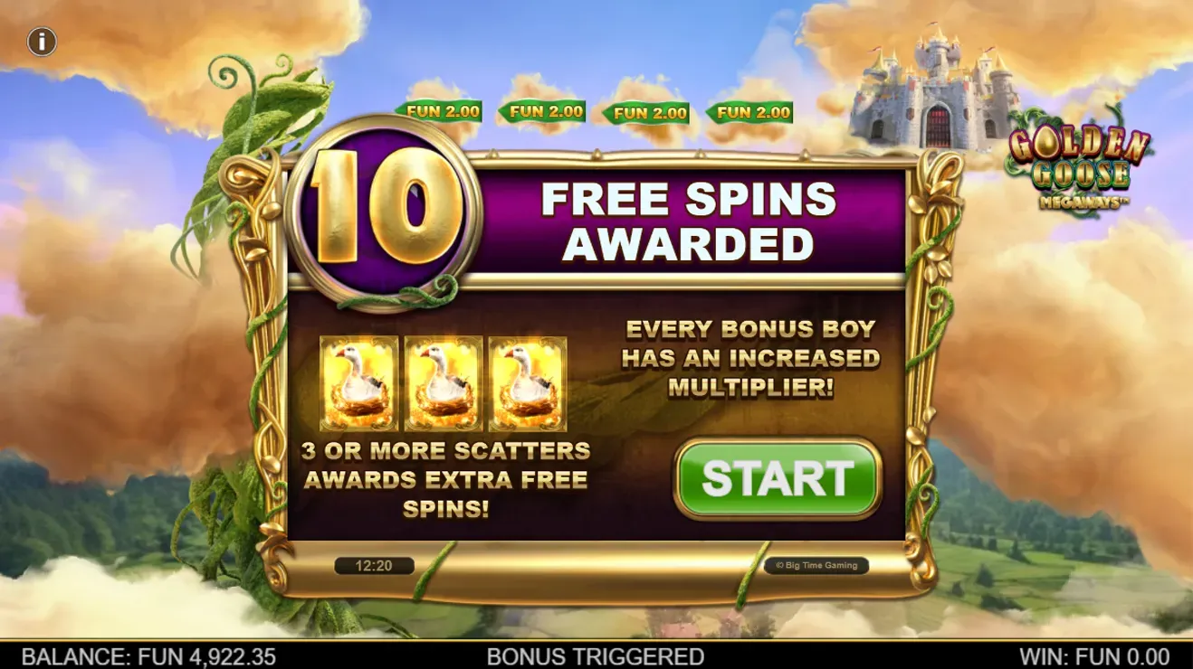 Golden Goose Megaways - Mobile Bonus Game