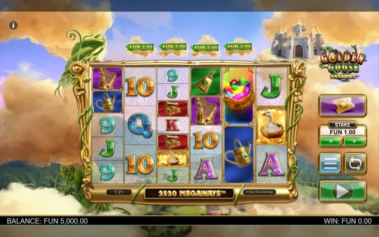 Golden Goose Megaways - RTP and Wagering