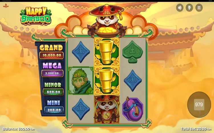 Happy Bamboo - Golden Mystery Bamboo Symbol Feature