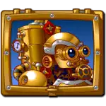 Time is Money - Golden Robot Symbol