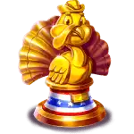 Big Rich Turkeys - Golden Statue Symbol