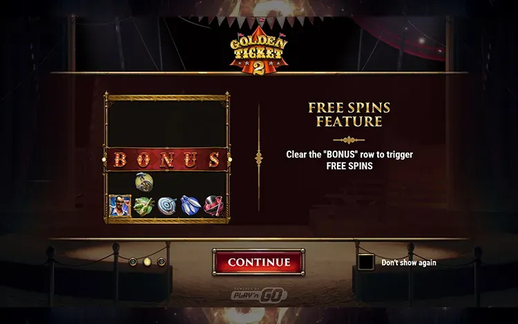 Golden Ticket 2 - Free Spins