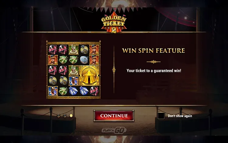 Golden Ticket 2 - Win Spins