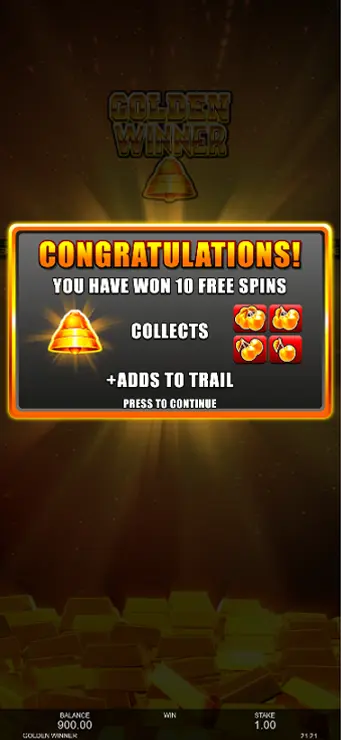 Golden Winner - Mobile Bonus