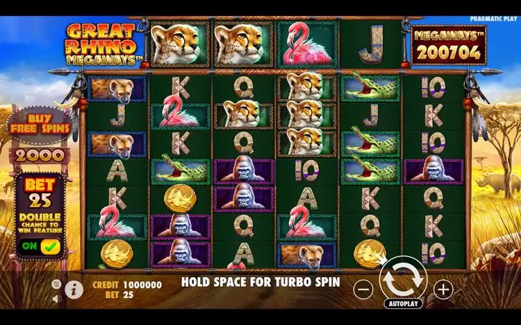 Great Rhino Megaways Desktop Ante Bet