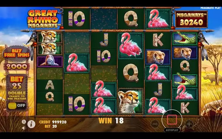 Great Rhino Megaways Desktop RTP