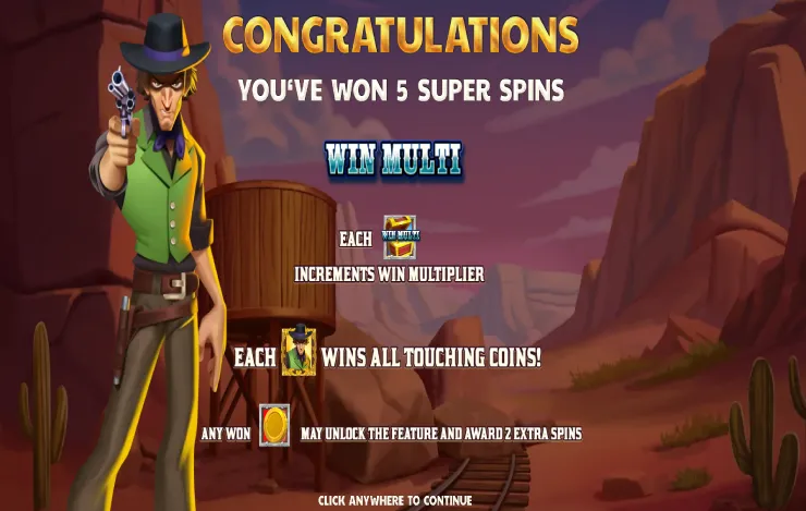 Gunslinger Glory - Mobile Bonus Game