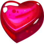 Bubblegum Burst 2 - Heart jelly Symbol