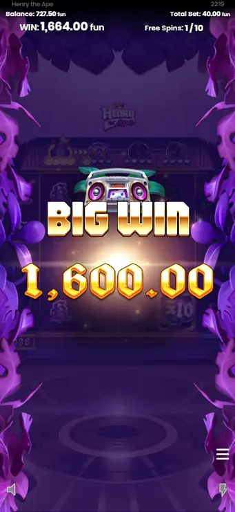 Henry the Ape Mobile Bonus - Mobile Win