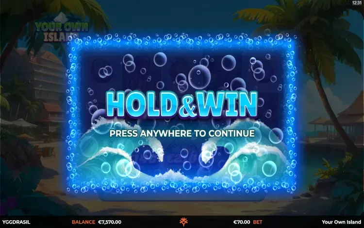Your Own Island - Hold & Win Feature