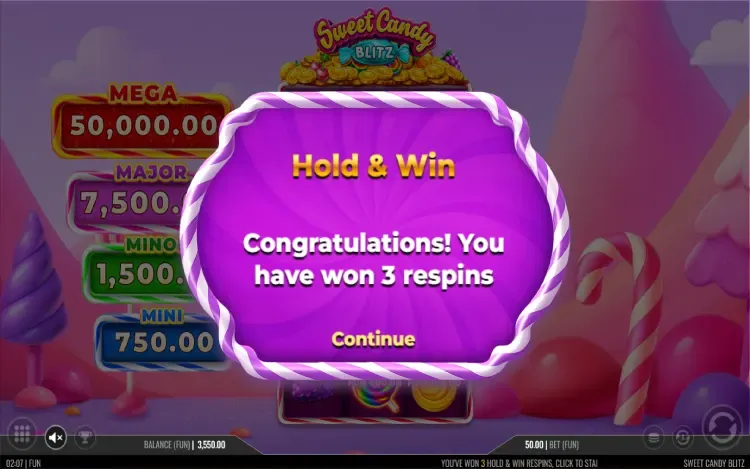 Sweet Candy Blitz -  Hold & Win Feature