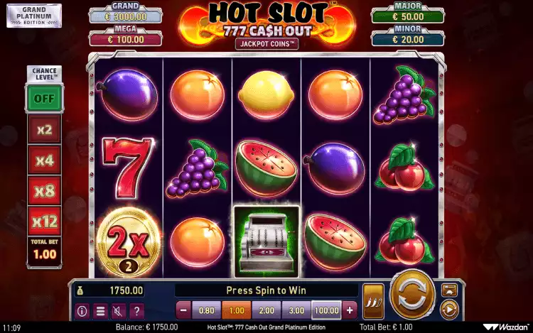 Hot Slot- 777 Cash Out Grand Platinum Edition_RTP and Wagering