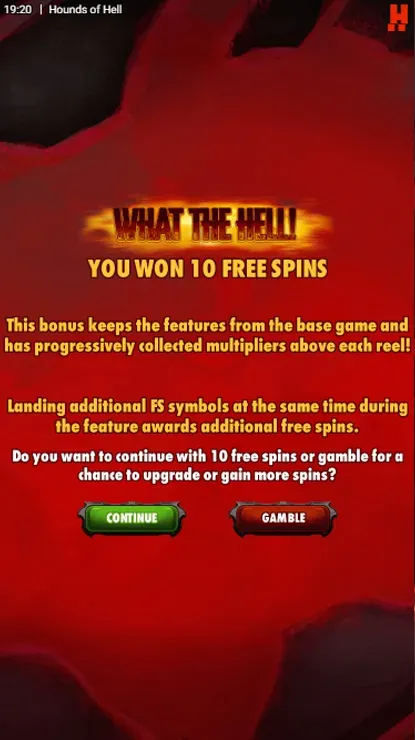 Hounds of Hell - Mobile Bonus Game