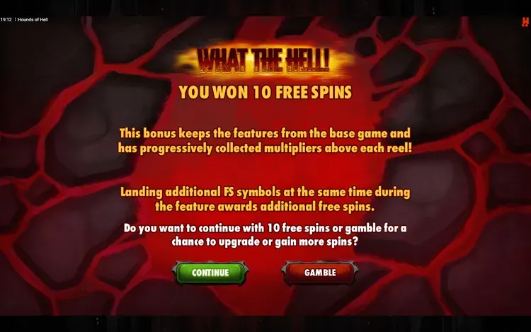 Hounds of Hell - What the Hell Free Spins