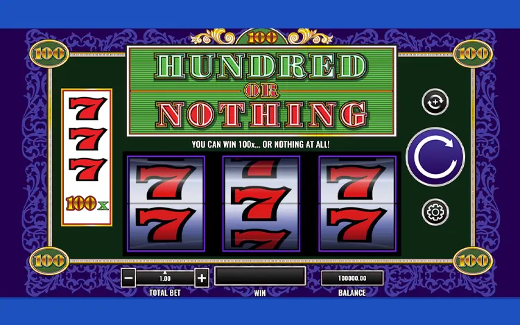 Hundred or Nothing - RTP & Wagering