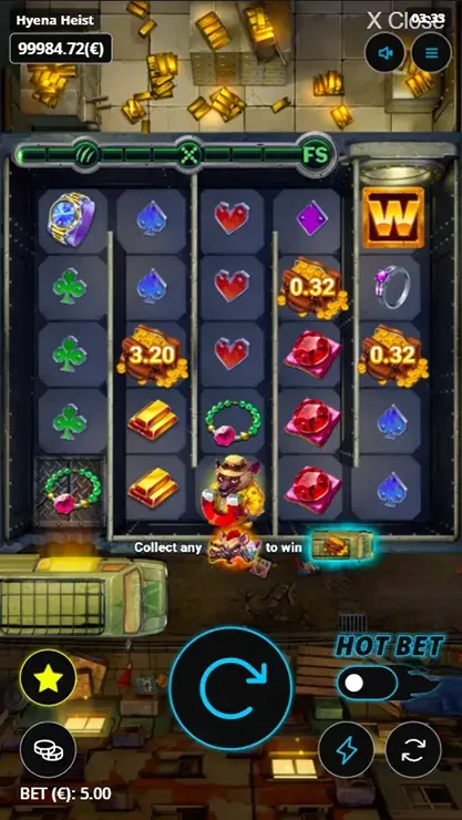 Hyena Heist A-Maze-Cades - Mobile Base Game