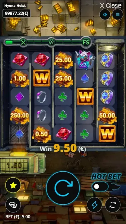 Hyena Heist A-Maze-Cades - Mobile Simple Win