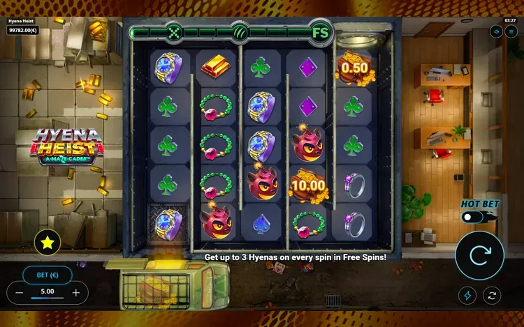 Hyena Heist A-Maze-Cades - Wild Bomb