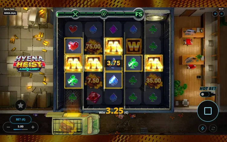 Hyena Heist A-Maze-Cades - Wild Symbol
