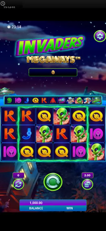 Invaders Megaways - Mobile Base Game