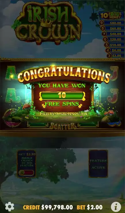 Irish Crown - Mobile Bonus Game