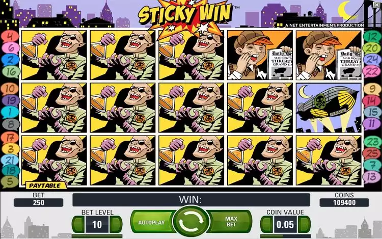 Jack Hammer Sticky Win Feature