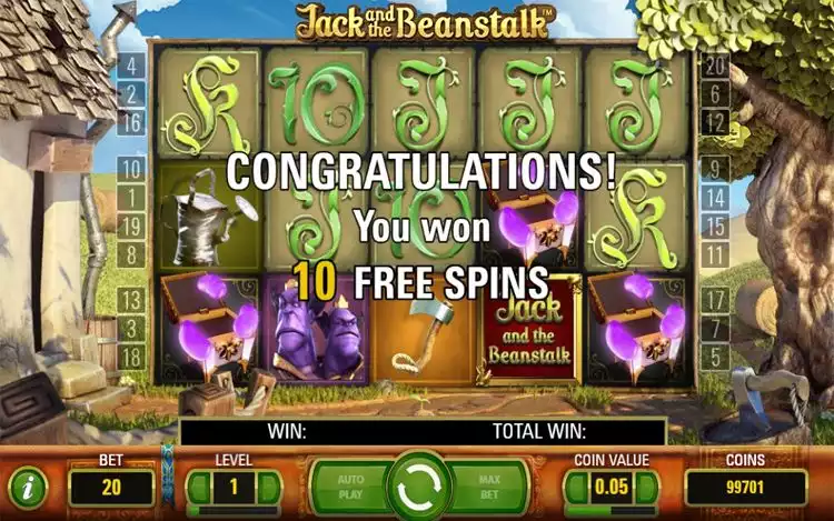 Jack and the Beanstalk Free Spins
