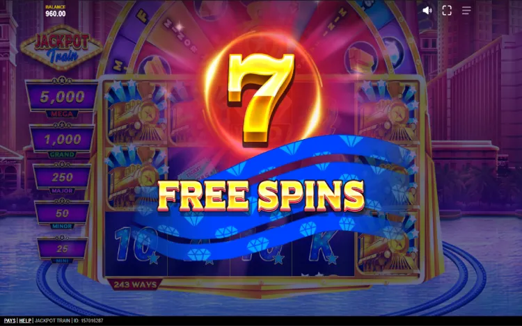 Jackpot Train - Free Spins Feature