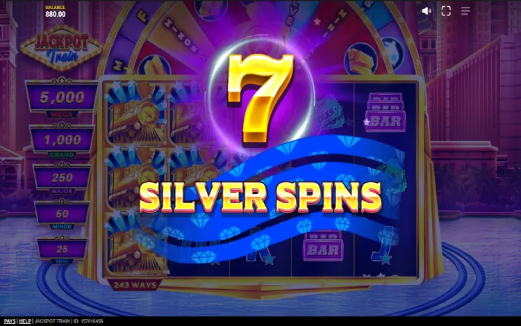Jackpot Train - Silver Spins