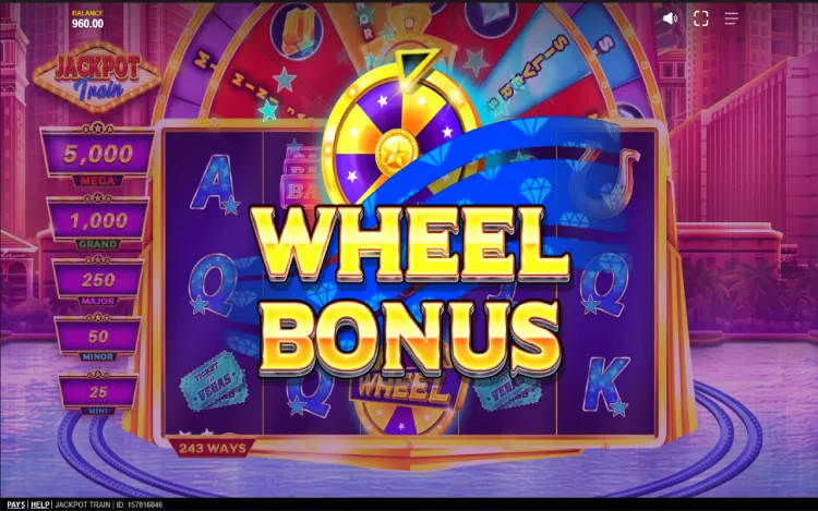 Jackpot Train - Wheel Bonus