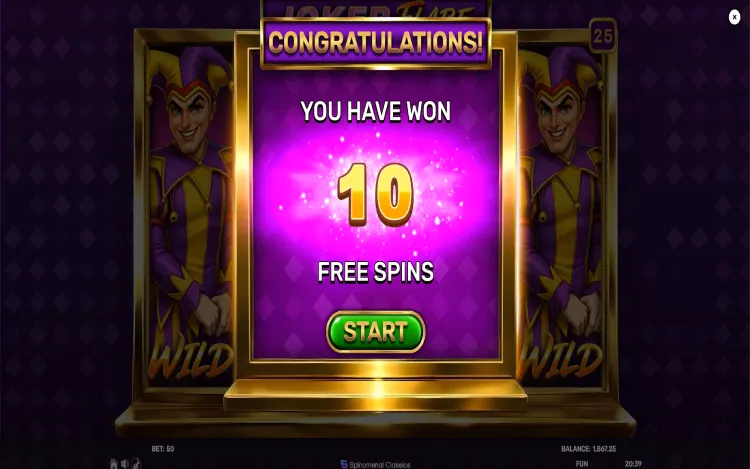 Joker Flare - Free Spins