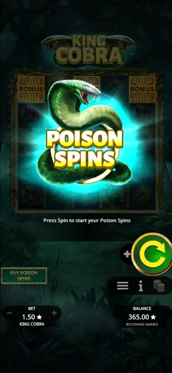 King Cobra - Mobile Bonus
