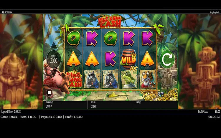 King Kong Cash base game mobile