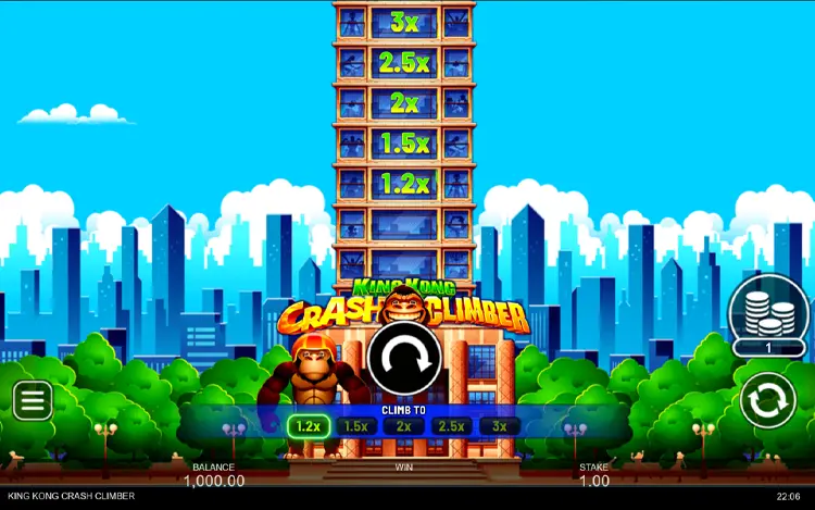 King Kong Crash Climber RTP and Wagering
