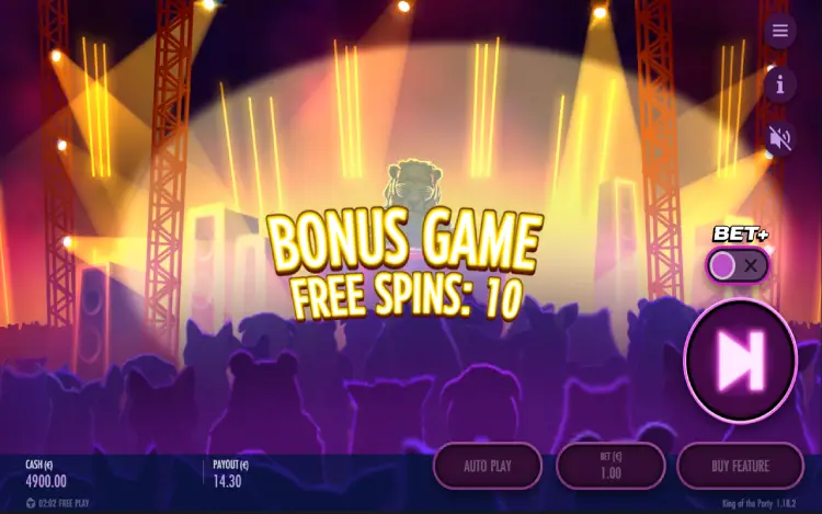 King of the Party - Bonus Game