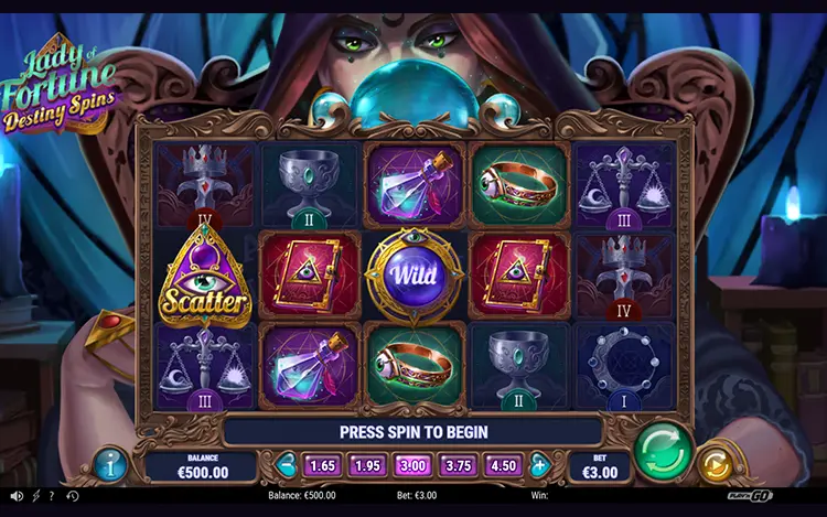 Lady of Fortune Destiny Spins - Mobile Base Game