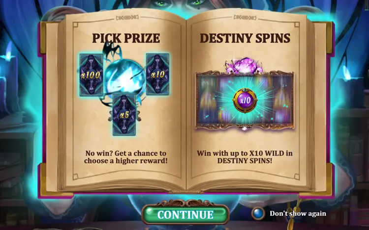 Lady of Fortune Destiny Spins Feature