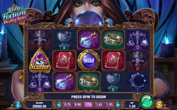 Lady of Fortune Destiny Spins RTP