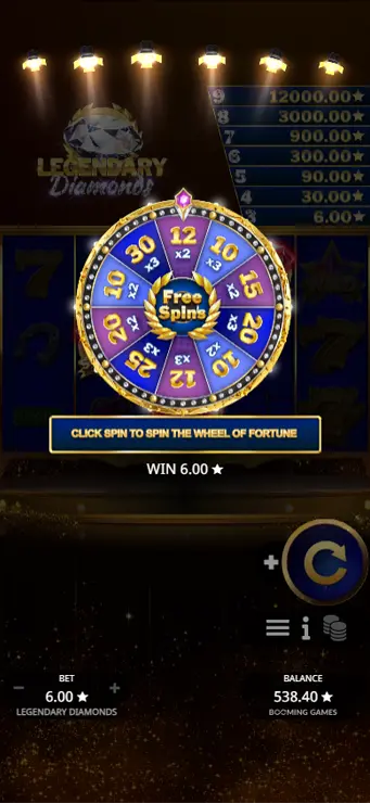 Legendary Diamonds - Mobile Bonus