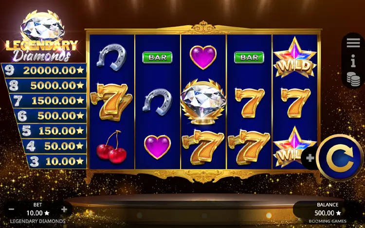 Legendary Diamonds - RTP and Wagering