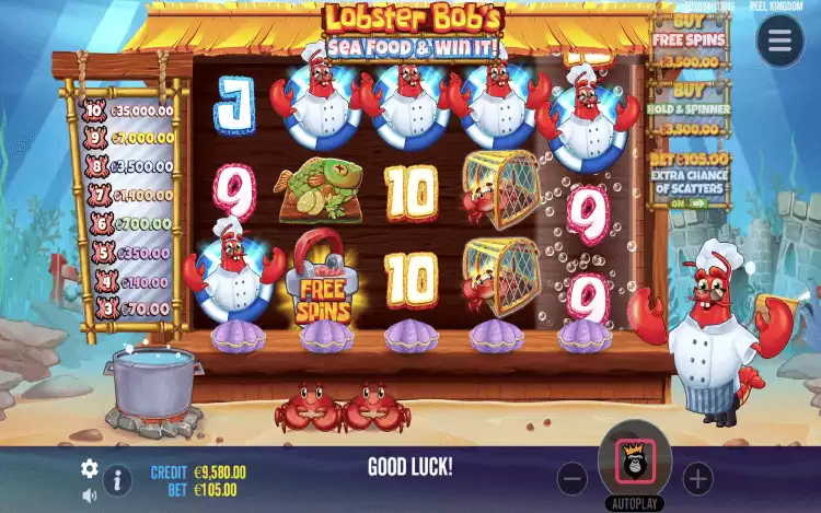 Lobster Bob’s Sea Food and Win It_RTP and Wagering